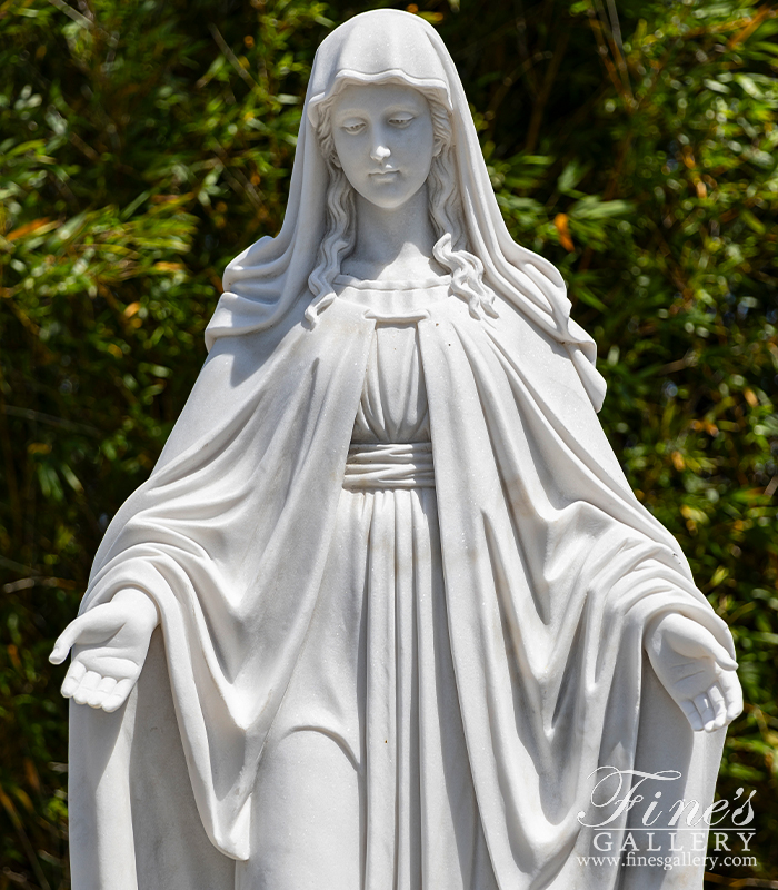 Marble Statues  - Marble Immaculate Conception Statue - MS-995